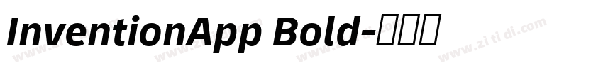 InventionApp Bold字体转换 InventionApp Bold字体转换
